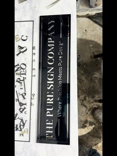 Making a Black & Mirrored Acrylic Sign | xTool P2S Laser Cutter Sign Making