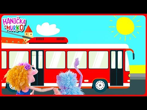 Vlak, električka, autobus - autá | rozprávka pre deti o cestovaní | Hanička a Murko | vláčiky, MHD