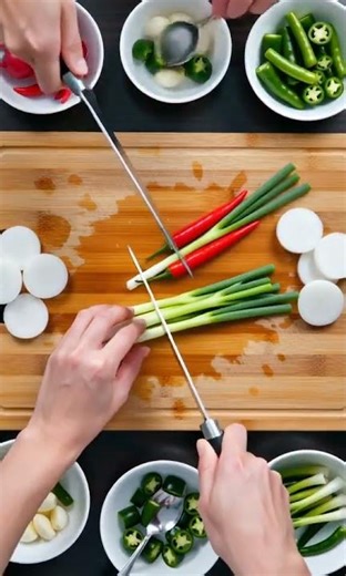 🐟 Braised Mackerel 3. Prepare the vegetables for braising