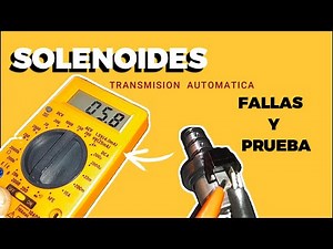 🔥🚨How to test the AUTOMATIC TRANSMISSION SOLENOIDS