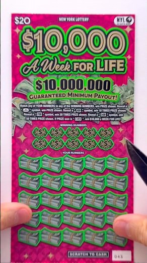 $10,000 a Week for Life Winner #newyork #lottery #scratchofftickets #scratchtherapy