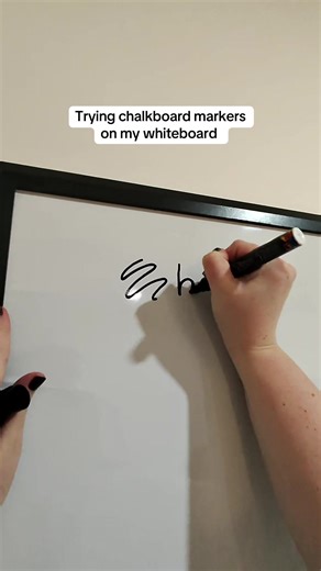 Exploring Chalkboard Markers on a Whiteboard