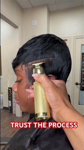 I had to trust the process on this one! Lace 27 Piece Pixie Quick Weave with Lace Closure