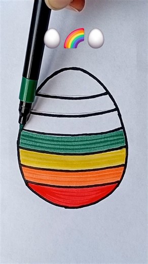 Satisfying Egg Coloring 🥚✨ #shorts