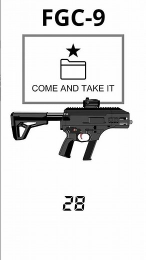 Ep16º Semi-Auto SMG 3D Pri*ted FGC-9 MKII Shooting #shorts