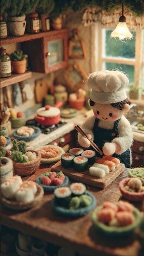 Asmr Ai Mini Chef Makes Perfect Sushi Rolls