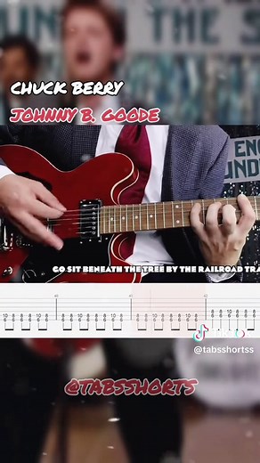 Johnny B. Goode | Chuck Berry credit: @Mr. Tabs youtube.com / Mr. Tabs #chuckberry #johnnybgoode #70s #80smusic #90smusic #guitar #2000 #fyp