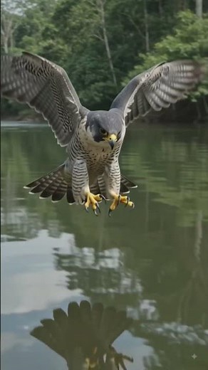 World's Fastest Bird in Action: Peregrine Falcon Hunting Dive (4K) #peregrinefalcon #falcon