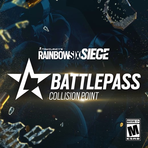 2.1K views · 26 reactions |  The Collision Point Battle Pass is live in #Rainbow6Siege  Suit up with Castle's Dark Rainbow, Sledge's Hereford, and Brava's Paradigm skins! | Ubisoft | Facebook