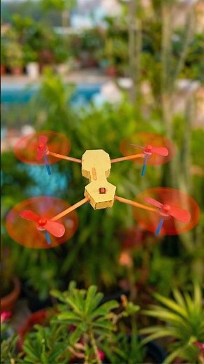 How to make DIY drone from cardboard and found items - homemade drone easy
