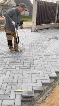 🔧 New Tool for Perfect Paver Leveling #works #satisfying #landscape