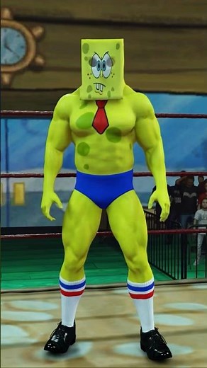 SpongeBob vs. iShowSpeed WWE 2K24 #spongebob #ishowspeed #wwe #wwe2k24 #wrestling #bikinibottom