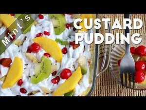 Fruit Custard Pudding Recipe | How To Make Fruit Salad Custard