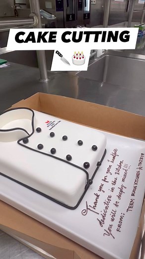 35K views · 259 reactions | CAKE CUTTING  Did this cake in 1 hr (cutting, filling, ganache, covering fondant and decorating) for our Executive Sous Chef’s last day at work. ‍ #cake #cakecutting #fondantcake #chef #chefcake #fondant #vlognz #cakesnz #pinayinnz #pinoyabroad #pinoyinnz #cakes #Newzealand #journey | Donnalicious in New Zealand | Facebook