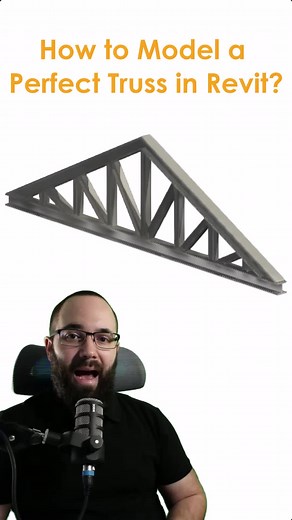 How to Model a Perfect Truss in #revit #architecture #architecturestudent #revittutorial