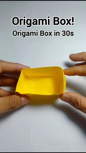 Easy Origami Box in 30 Seconds! 📦✨