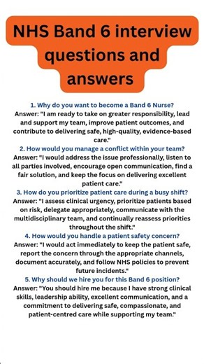 NHS Band 6 Nurse Interview Questions and Answers 2026 | PASS Your Interview First Time