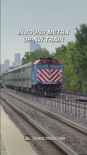 Metra F40PH-3 On Inbound Train to Ogilvie #Chicago #Metra