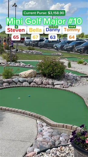 Mini Golf Major #10 ｜ Round 2, 18 holes (Holes 10-12) 9 holes to play... #fun #minigolfer #crazygolfing #golfing #crazygolfcourse #minigolfers #crazygolfers #minigolfmarketing #golfer #family #crazygolfer #miniaturegolfcourse | One Golf