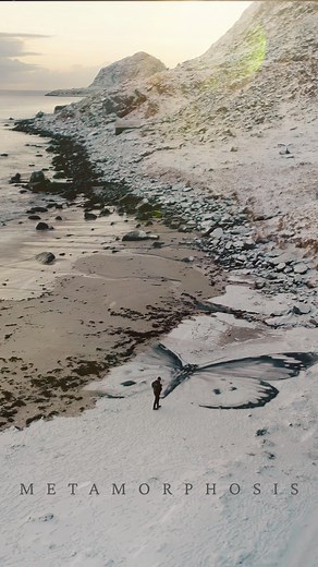 “Metamorphosis” - A New Winter Piece from the Lofoten Islands, Norway 📆 ANNOUNCEMENT: The next print drop is on August 9th! Don’t miss your chance to be notified and vote on which artwork gets released. Sign up through the link in my bio and stay tuned for updates! I am thrilled to present my latest creation, “Metamorphosis,” inspired by the profound process of transformation. On a rather normal day earlier this year while washing dishes and listening to music, I had an image of a Butterfly eme