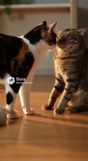 Cat Drama! Adult Cat Screams and 'Plays Dead' After Getting Tapped on the Head by Partner! 🤣