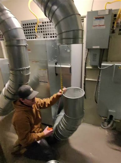 Custom dryer duct fabrication install today #Chaney’sHVAC #fyp #HVAC