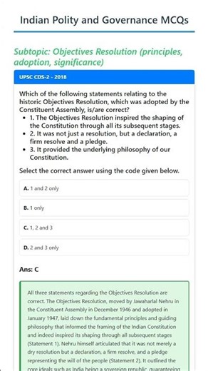 Objectives Resolution principles, adoption, significance