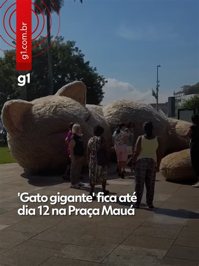 A Praça Mauá, na região central do Rio, recebe até o dia 12 de abril um conjunto de intervenções artísticas gigantes que têm entre os objetivos incentivar a adoção de pets. Uma delas é um gato gigante que tem feito sucesso em redes sociais nos últimos dias. Batizada de “Histórias que Criam Laços”, a ação reúne duas instalações monumentais do artista Eduardo Baum, com visitação gratuita. Montadas próximo ao Museu do Amanhã, as obras propõem experiências sensoriais e interativas ao público. Uma de