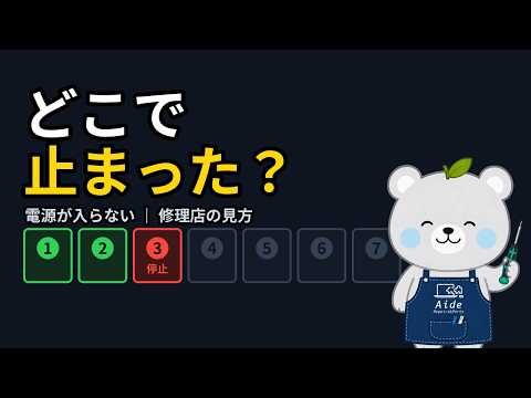 パソコンの電源が入らない原因を7段階で解説｜修理店が実際に見ている順序