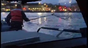 FDNY Firefighter and Licensed Wildlife Rehabilitator Robert Horvath and members of Marine 3 rescued an injured swan from Sheepshead Bay yesterday, after the swan's wing had become wrapped in fishing line and a hook. Firefighter Horvath is happy to report that the hook will be removed today, and the swan is expected to fully recover and be released soon. | New York City Fire Department (FDNY)