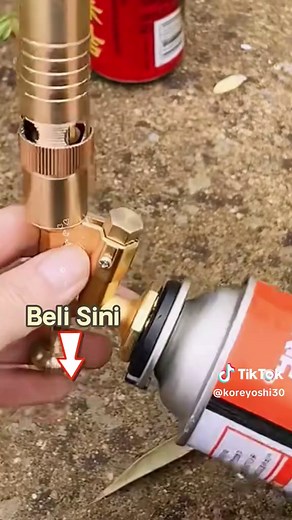 Welding torch portable gas torch flame gun high temperature brass mapp gas burner torch brazing solder#welding #fyp #weldingtorch #flamegun #turbotorch