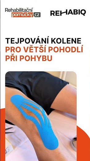 Bolest kolene? Vyzkoušejte tejpování pro úlevu a větší pohodlí při pohybu.