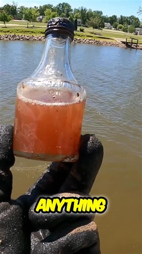 A man discovers a strange substance inside an old medicine bottle. He's shocked to find out that it's Mogen David. It might be the last sip he ever takes. #bizarre #liquid #medicinebottle #shocking #discovery #magnetfishing | The Fisher Magnet Fishing