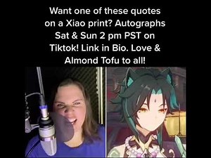 XIAO English Voice Actor Autographs 2/6 and 2/7! | Genshin Impact
