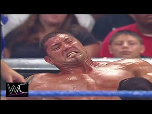 WWE Batista vs JBL Bull Rope Match - SMACKDOWN 2005