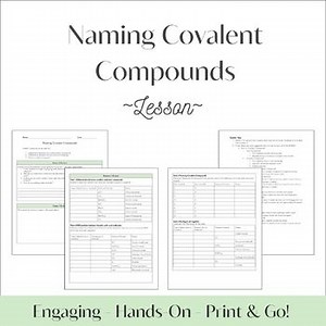 Naming Covalent Compounds Lesson | Grades 9-12