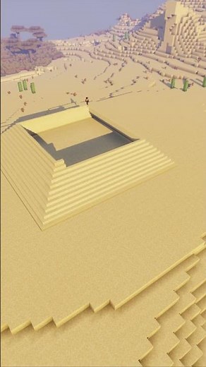 Minecraft:- Desert Pyramid build time-lapse. #shorts