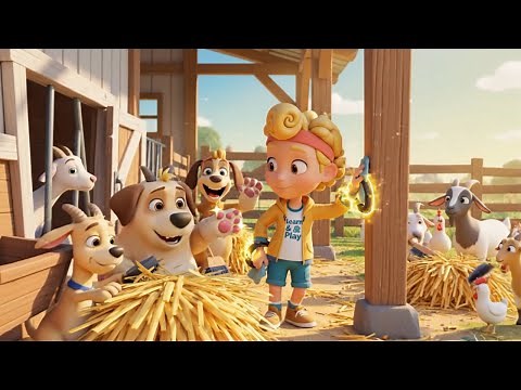 Maxi & Friends Fun Farm Adventure with Happy Animals, Safe Learning, and Playful cartoon for kids