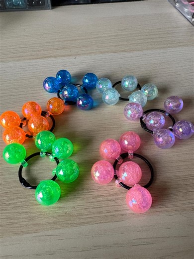 Small Ring Neon Spheres - Beaded Fidget, Sensory, Anxiety, Neurodivergent, ADHD - Etsy