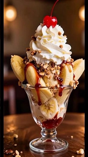 The Classic Banana Split Explained! 🍌🍨#shortsfeed