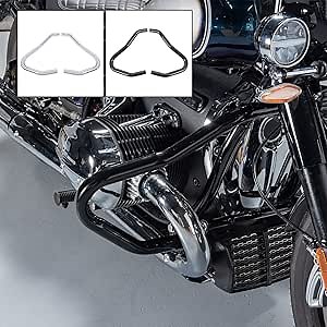 Motorcycle Engine Guard Bumper Protector Highway Crash Bars Frame Falling Slider Stunt Cage Gas Tank Protection for B.M.W R18 R 18 R-18 Bikes 2020 2021 2022 2023 (Style 2-Black)