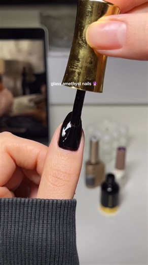 Sarah Haidar on Instagram: "so gorg~.⏾⋆.🔮 will never tire of the cateye + jelly combo :’) products on my amazon sf under the photo of these nails (link in bio 🫶) #nailinspo #nails #naildesign #nailtutorials #cateyenails"