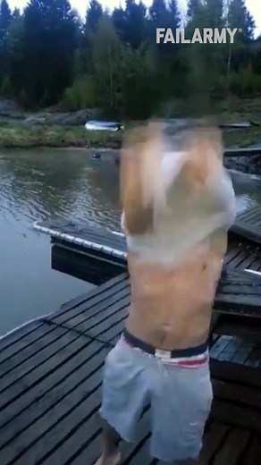 0 to FAIL in a second! 🤣 #FailArmy ..#summer #summer2021 #lakelife #docklife #funnyfail #fail