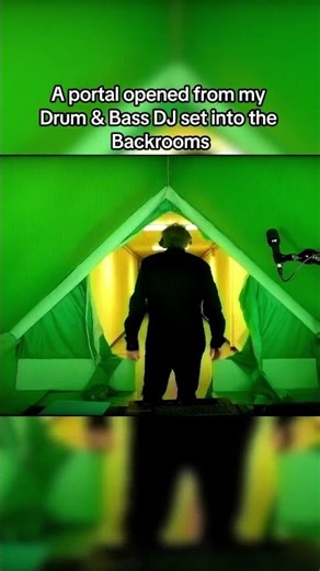 A portal opened from my DJ stream into the Backrooms... 😳 #backrooms #drumandbass #liminalspaces