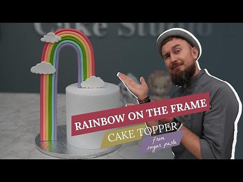 Rainbow Cake Topper, Tutorial