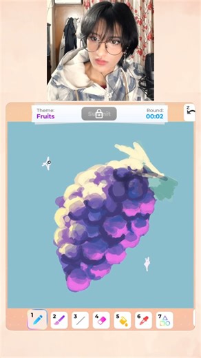 Marimo ₍^. .^₎⟆ on Instagram: "Tutorial by @nkimillustrate I drew this grape 🍇 using a pinterest tutorial. It was so awesome dude I loved that tutorial. Roblox Speed Draw lol #roblox #robloxart #art #digitalart #game"