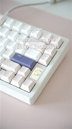 customizing the play75 keyboard 🌸