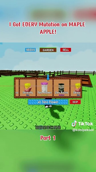 I Got Every Mutation on Maplle Apple! Part 1 #roblox #robloxfyp #robloxtiktok #robloxgames #garden #every #mutation #apple