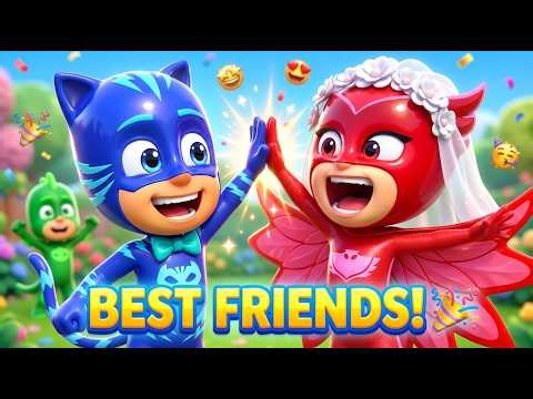 Catboy and Owlette's Costume Party! (Heartwarming Story) | PJ Masks Official Cartoons