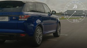 Test d'accélération pour le Range Rover Sport SVR